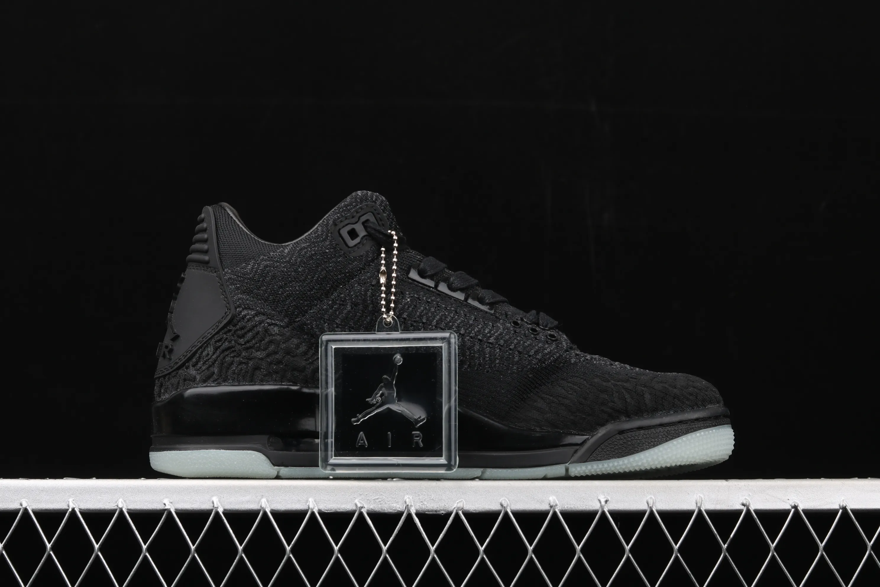 All categories Air Jordan Jordan series basketball shoes Air Jordan 3 Air Jordan 3 Flyknit AJ3 Joe 3 woven all black AQ1005-001